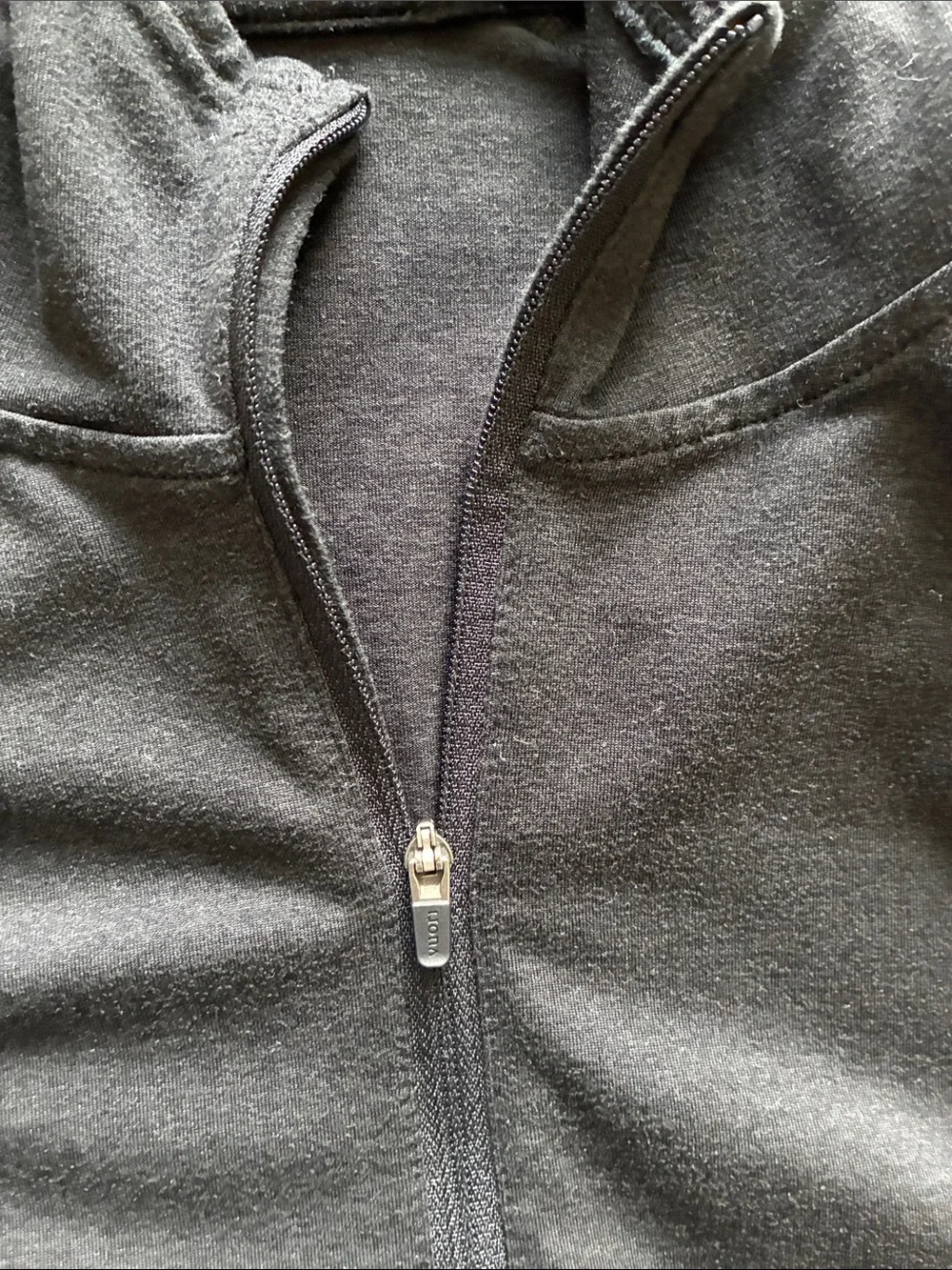 Vuori Black Hooded Half-Zip Performance Pullover